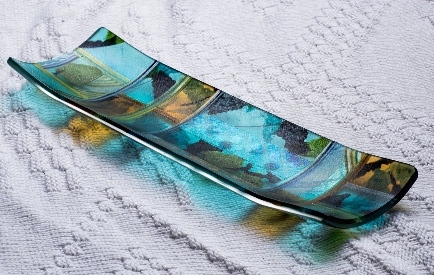 "Trees" Fused Glass Tray