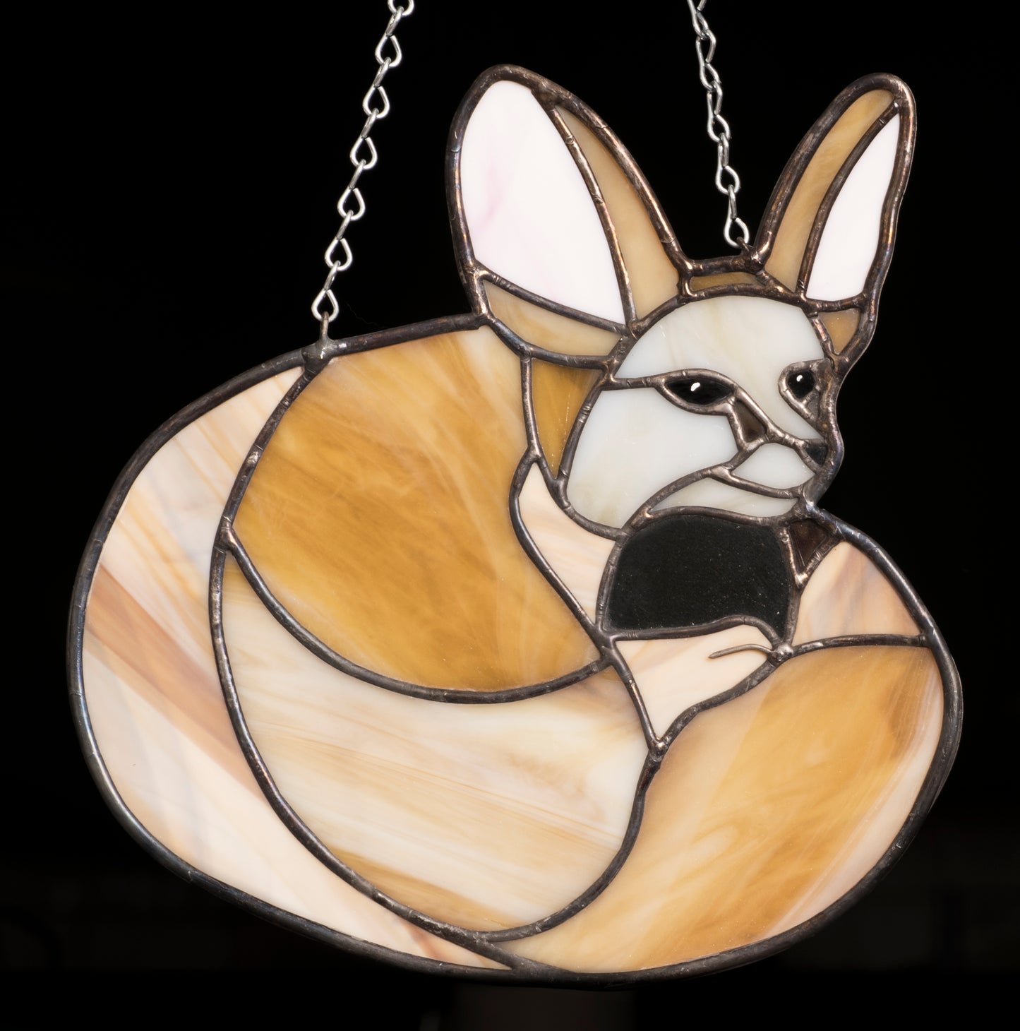 Fennec Fox - Large Stained Glass Suncatcher