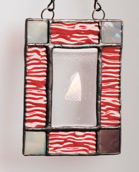Dichroic Triangle - Stained Glass Suncatcher