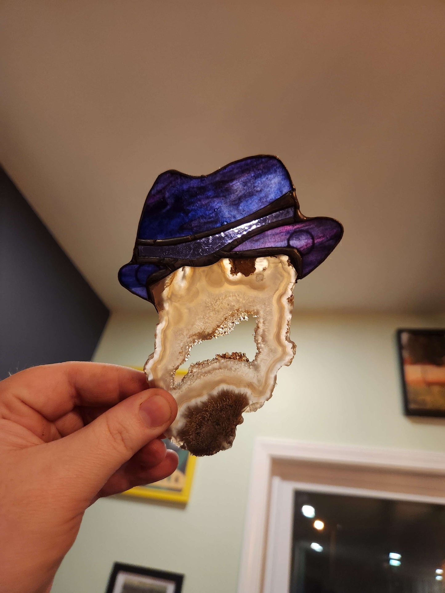 "Tom Waits" Stained Glass Suncatcher