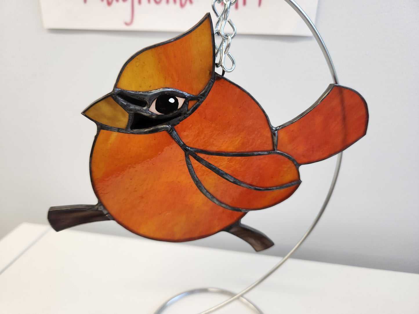 "Bluebird" Stained Glass Suncatcher