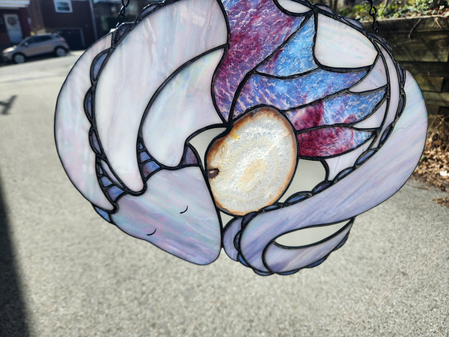 "Mother" Stained Glass Panel