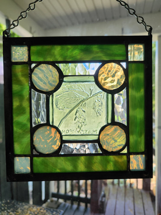 "Hornbeam" Stained Glass Panel