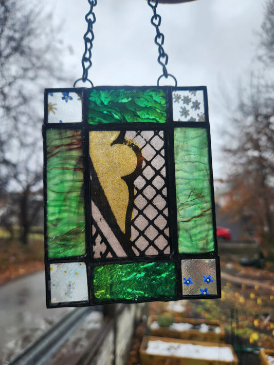 Salvaged Church Glass 1 - Stained Glass Suncatcher