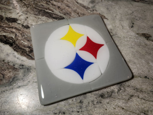Steelers Fused Glass Trivet